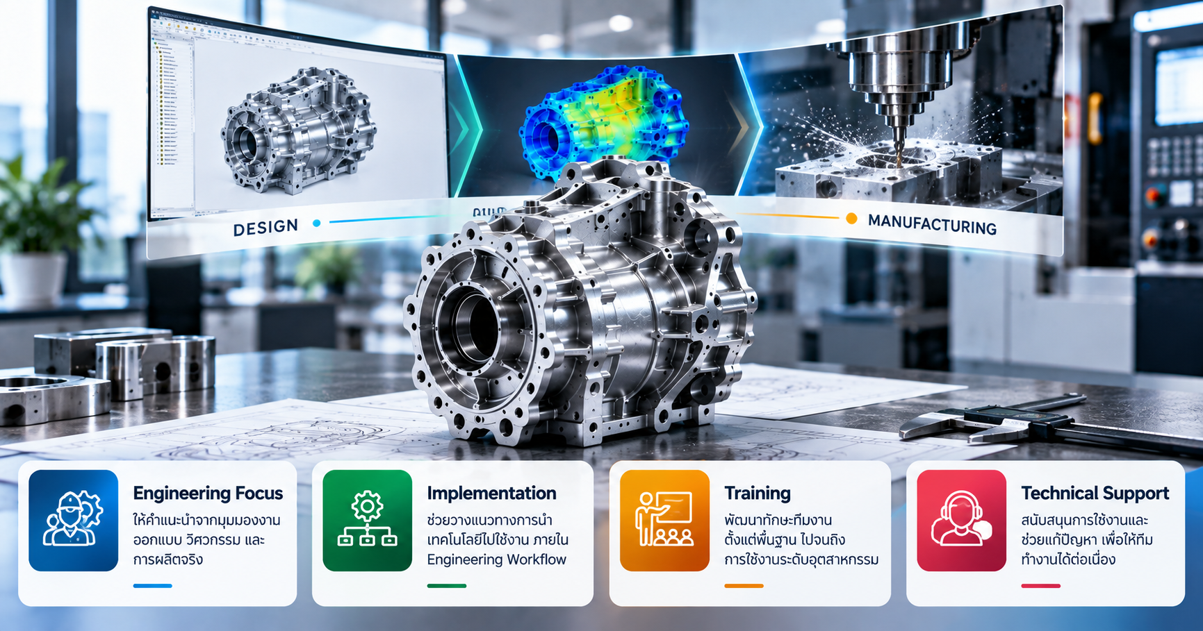 NEXCAD Engineering Technology เชื่อมโยง Design Engineering และ Manufacturing